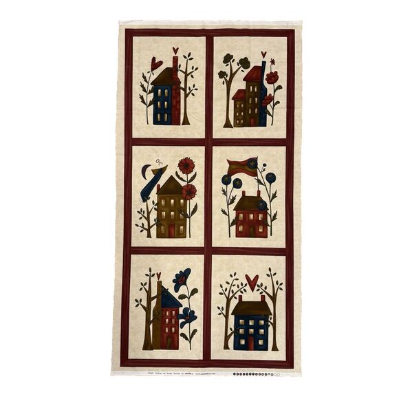 HAPPY HOLLOW PANEL BY SANDY GERVAIS FOR MODA, 23"W X 44" H - Picture 1 of 6